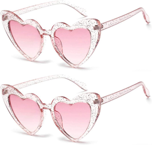 Clout Heart Shaped Sunglasses Goggles Vintage Cat Eye Mod Style Retro Kurt Cobain Glasses